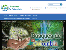 Tablet Screenshot of bosquesdecolombia.com